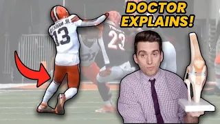 Odell Beckham Jr KNEE INJURY - Doctor Explains NFL Injury