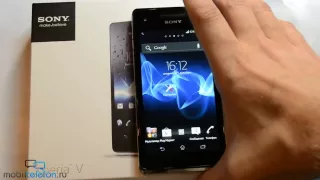 Распаковка Sony Xperia V (LT25i) (unboxing): комплект, включение