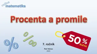 Procenta a promile - matematika 7