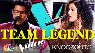 Mandi Castillo and Thunderstorm Artis Both Wow the Coaches - The Voice Knockouts 2020