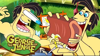 Munching Madness: Best Of Food 🍌🍔🥩  | George of the Jungle | 1 Hour Compilation | Cartoons For Kids