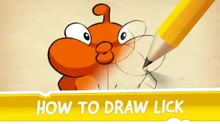 How to Draw Lick from Cut the Rope 2