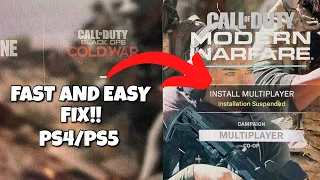 Modern Warfare Installation Suspended NEW FIX! | PS4/PS5