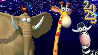 Gazoon | New Year's Party🎆 | Jungle Book Diaries | Funny Animal Cartoon For Kids