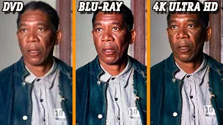 The Shawshank Redemption | DVD vs Blu-Ray vs 4K Ultra HD | Graphics Comparison | 2021