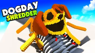 I Shredded DOGDAY Spider In the Giant Shredder in Teardown Mods Gameplay!