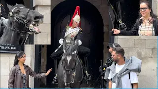 Massive Shout!  King’s Guard Shouts At A Woman Twice, Armed Police Come To Check