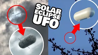 Solar Eclipse 2024 UFO Explained & Debunked + Tic-Tac UFOs Moving Erratically Behind Trees