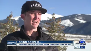 Snowboarders busted for ripping down family run at Keystone; boarders say they were in control