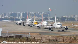 SGN✅ NHỮNG CHIẾC BAY XẾP HÀNG CHỜ CẤT CÁNH Ở TÂN SƠN NHẤT  (28/02/2024) #airbusa330