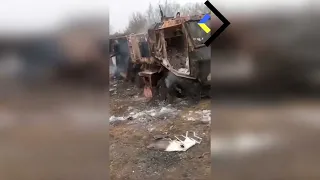 Знищений новітній російський броньований автомобіль «Тайфун-К»