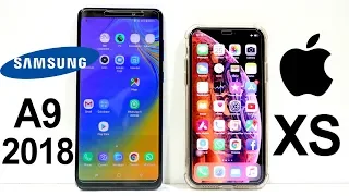 Samsung Galaxy A9 (2018) Vs iPhone Xs Speed Test