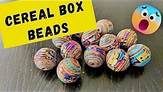 ♻️ Big round paper beads | Cereal boxes beads♻️ #paperbeads#roundpaperbeads#cerealboxbead