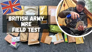 Camping with Only Army Rations | British Army 24 Hour MRE | Real World Test