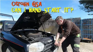 Hand-starting a Citroën GSA - can I do it?