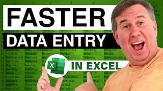 Excel - Time-Saving Data Entry Methods In Excel - Episode 501