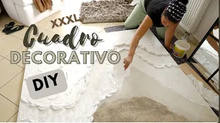 Cuadro grande para sala XXXL con relieve y textura para decorar la casa