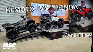 Honda Foreman & Honda Rancher vs CFMOTO CFORCE 500 on the Dyno