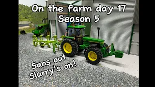 Suns out slurry’s on! | On the farm day 17 Season 5 | 1:32 model farm diorama