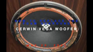 SHAW DIY STORIES - CERWIN VEGA SPEAKER 12 " WOOFER FOAM SURROUND REPAIR - MAY 20 2020