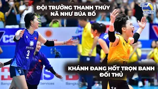 Đẳng cấp dàn sao VTV Bình Điền Long An: Thanh Thúy "dội bom", Khánh Đang hốt sạch banh đối thủ