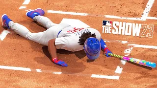 MLB The Show 23 - HIT BY PITCH vs BREWERS! Road to the Show Ep 2