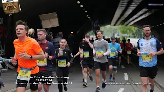 41. Rhein Ruhr Marathon Duisburg 05.05.2024 Szenen von der Strecke Grunewald 01