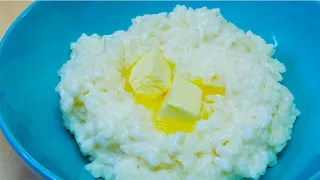 Рисовая каша на молоке. Rice porridge with milk. Six cooking secrets.