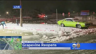 PCH, Grapevine Reopen After Storm Brings Rain, Snow To SoCal