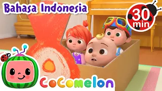 Lagu Kereta Api JJ | CoComelon | Kartun dan Lagu Anak | Moonbug Kids Indonesia | Nursery Rhymes