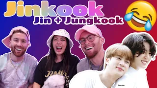 THE FUNNIEST DUO IN BTS! JINKOOK Compilation Reaction!😆😂