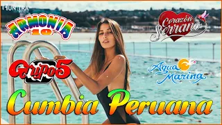 CUMBIA PERUANA 2024 🍻 AQUA MARINA, ARMONIA 10, GRUPO 5, CORAZÓN SERRANO | MIX GRANDES CANCIONES