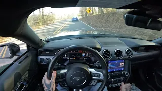 POV CHASING A PORSCHE IN MY MUSTANG GT (No Talking)