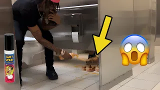 Fake Poop Prank In Public Bathrooms (Crazy Reactions!!!)