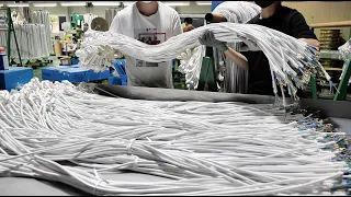 Interesting Mass Production Process Of Power Strip. Power Strip Factory in South Korea