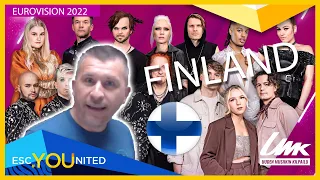 REACTION - Finland Uuden Musiikin Kilpailu (UMK 2022)  - All 7 songs (Finland Eurovision 2022)