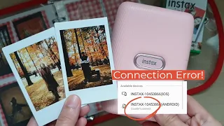 Instax Mini Link how i print photo tips + printer cannot connect (how to fix)