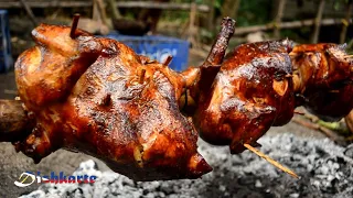 TRADITIONAL CELEBRATION OF CHRISTMAS IN OUR VILLAGE | ROASTED WHOLE BARBECUE CHICKEN | SIMBANG GABI