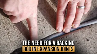 The Right Way To Seal Expansion and Control Joints | BACKING ROD IN EXPANSION JOINTS