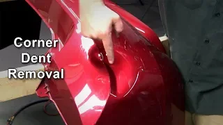 Removing a Corner Dent on a Bumper Cover