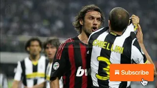 Don't touch KAKA' - Maldini vs Chiellini #acmilan #juventus #maldini #kaka #chiellini #seriea