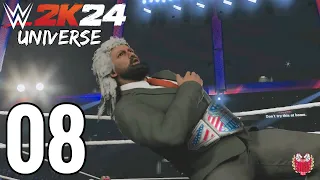 WWE 2K24 CCW UNIVERSE MODE - Part 8 - DOUBLE TITLE FIGHT