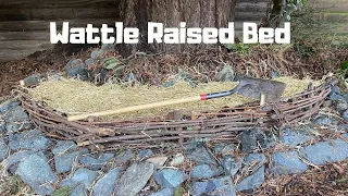 Building a Raised Bed from Sticks!