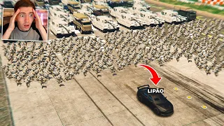 GTA 5: 1000 MILITARES vs 1 PESSOA!!! (DESAFIO das 100 ESTRELAS)