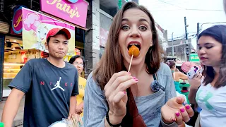 Filipino STREET FOOD Tour! | Under $1 STREET FOOD!!