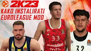 NBA 2K23 TUTORIJAL Kako instalirati Euroleague mod (PC BASKET)