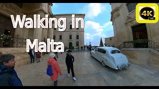 Walking in Malta | Valletta, Sliema, Mdina | 4K