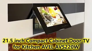 21.5 inch Compact Cabinet Door TV for Kitchen AVEL AVS220W