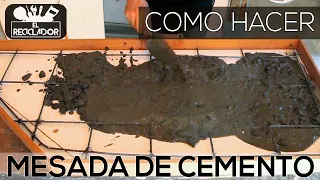 #98 Mesada de cemento - Como hacer