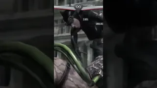 Injustice Among Us - Bane vs Batgirl using belly punch Super Arts
